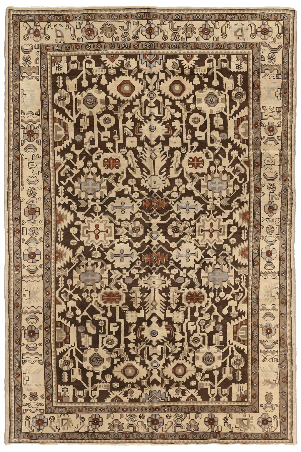 Antique Persian Malayer Traditional Rug 74108