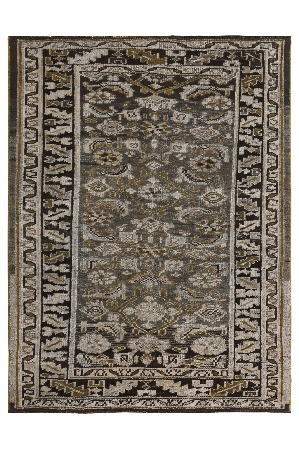 Antique Persian Bijar Traditional Rug 89672