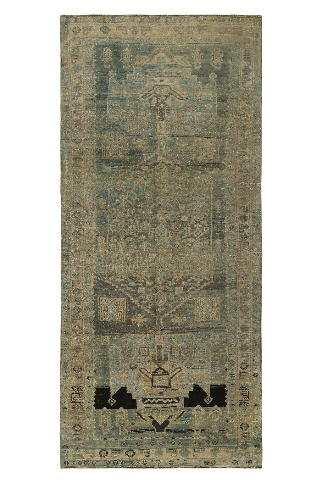 Antique Persian Bijar Transitional Rug 89676