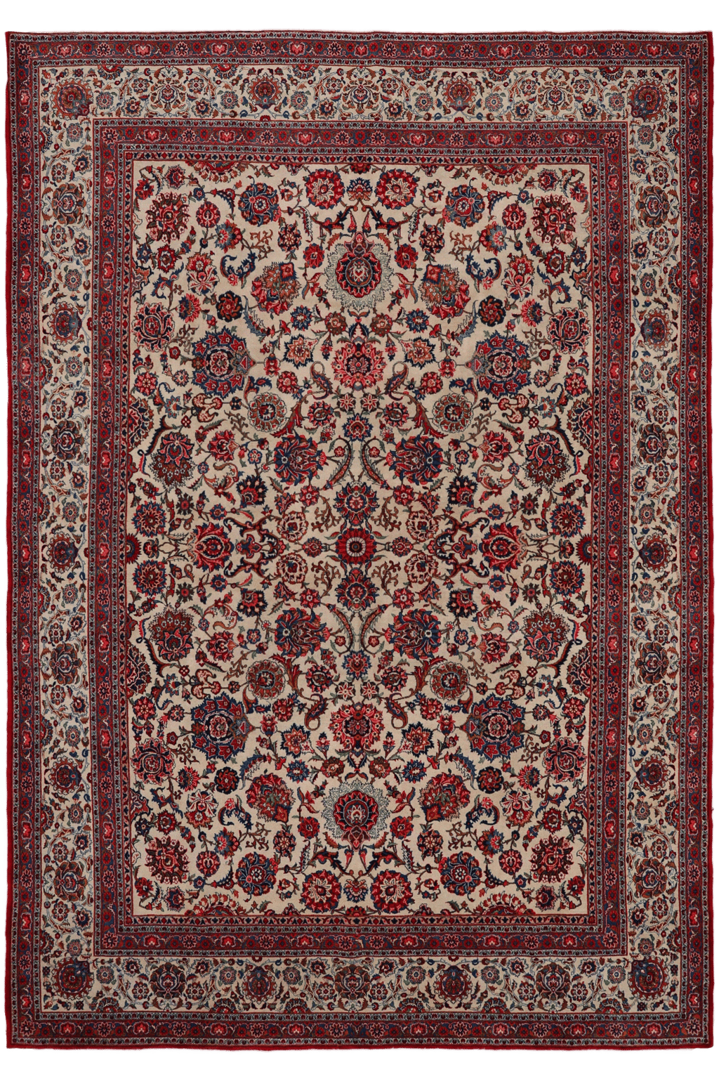 Vintage Persian Kashan Traditional Rug 97212