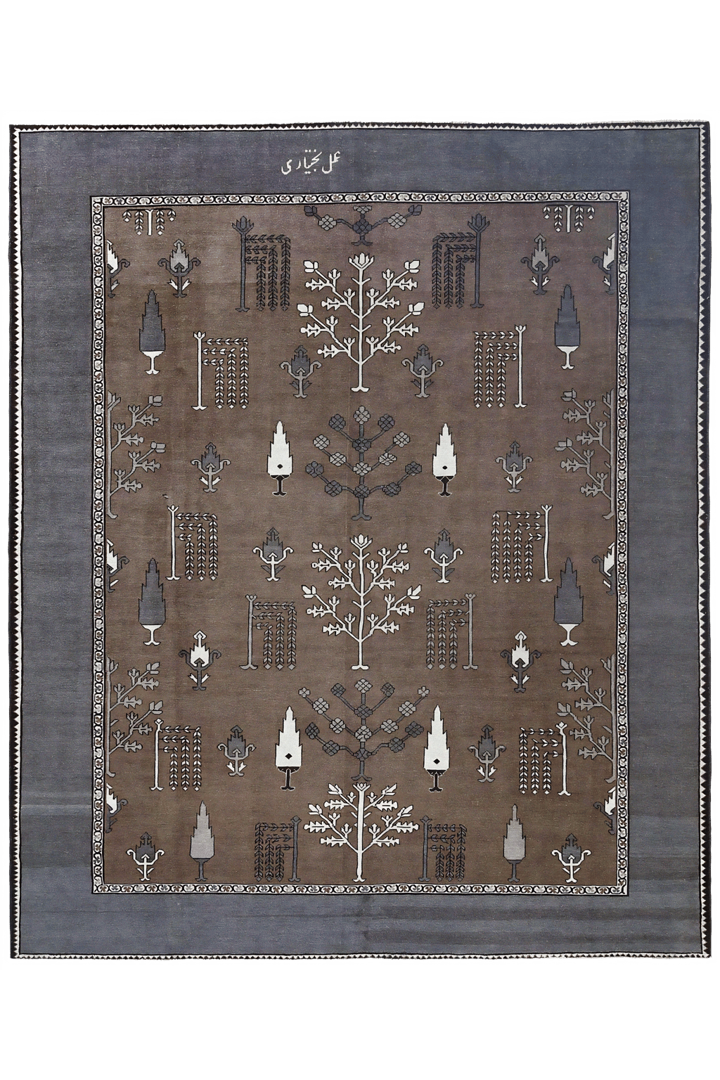 Antique Persian Bakhtiar Transitional Rug 97213