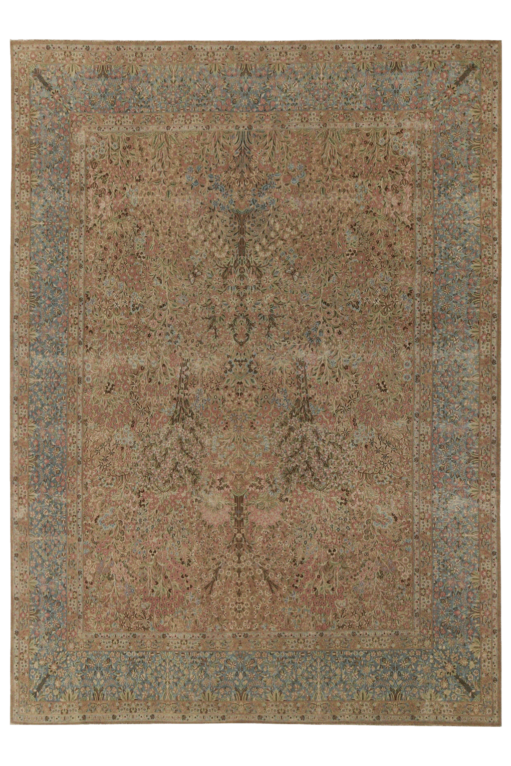 Vintage Persian Kerman Traditional Rug 97218