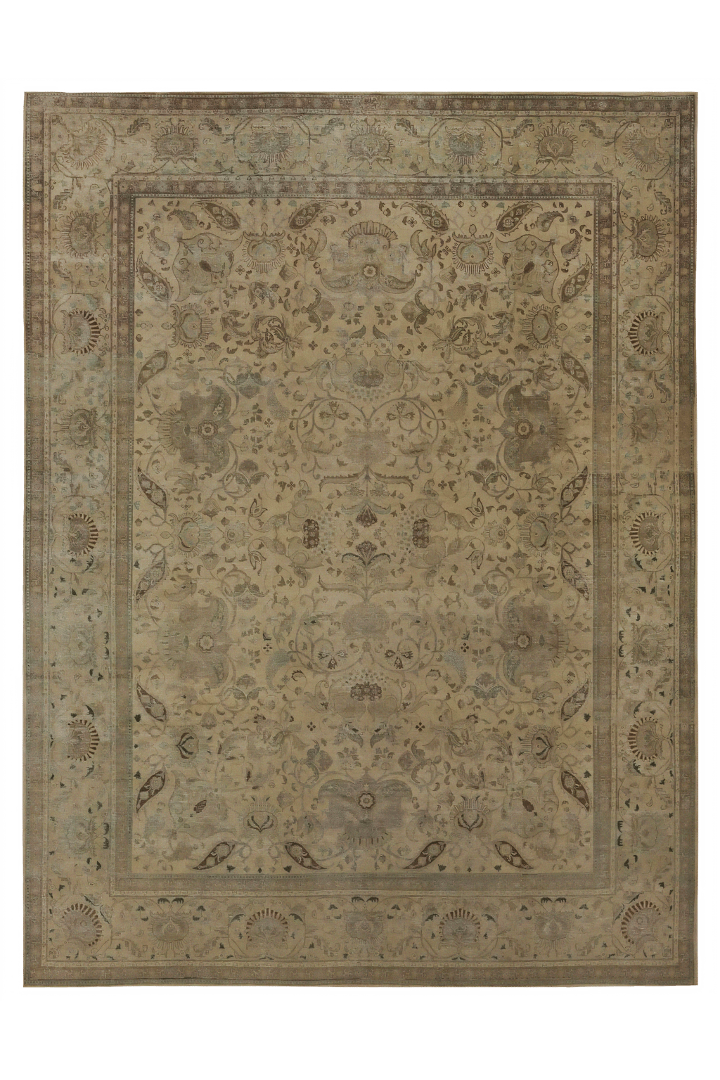 Vintage Persian Tabriz Traditional Rug 97230