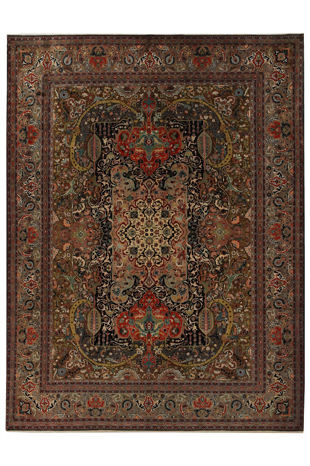 Persian Tabriz Traditional Rug 97237