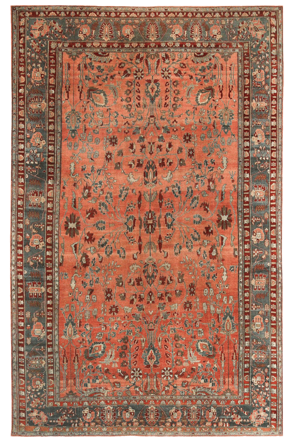 Antique Persian Malayer Traditional Rug 97377