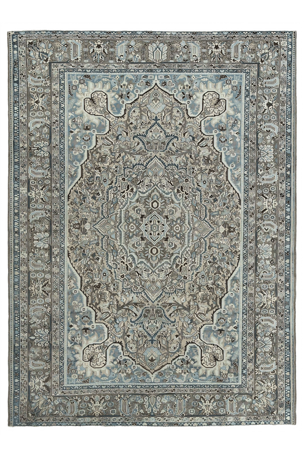 Antique Persian Bakhtiar Traditional Rug 97552