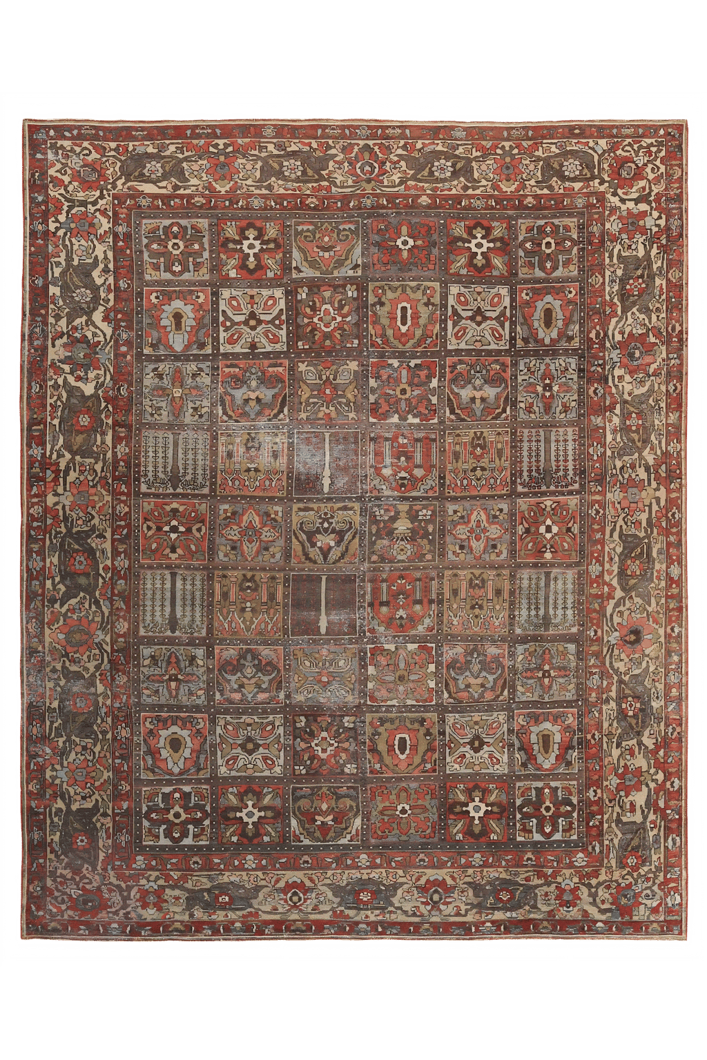 Antique Persian Bakhtiar Traditional Rug 97669