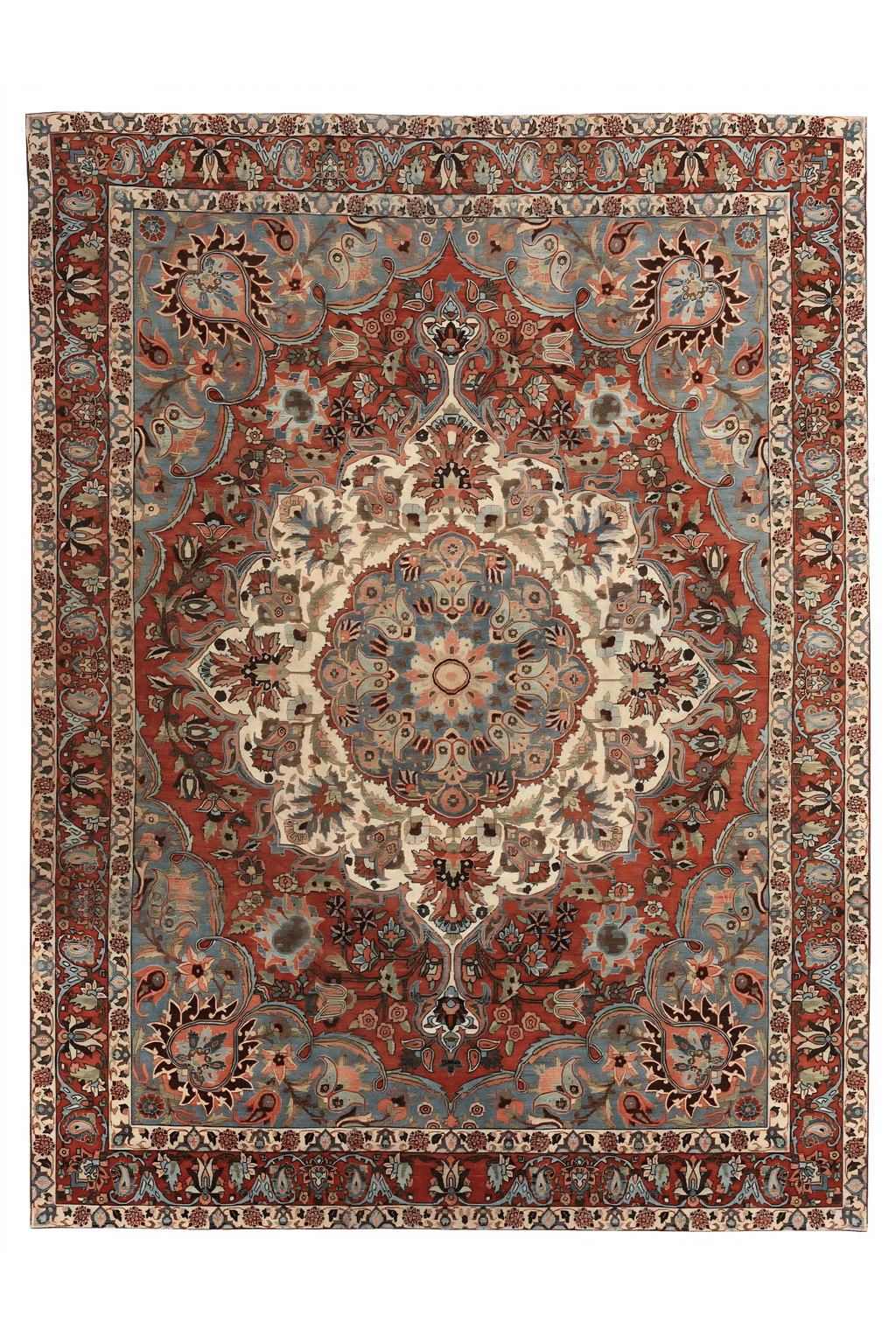 Antique Persian Bakhtiar Traditional Rug 97714