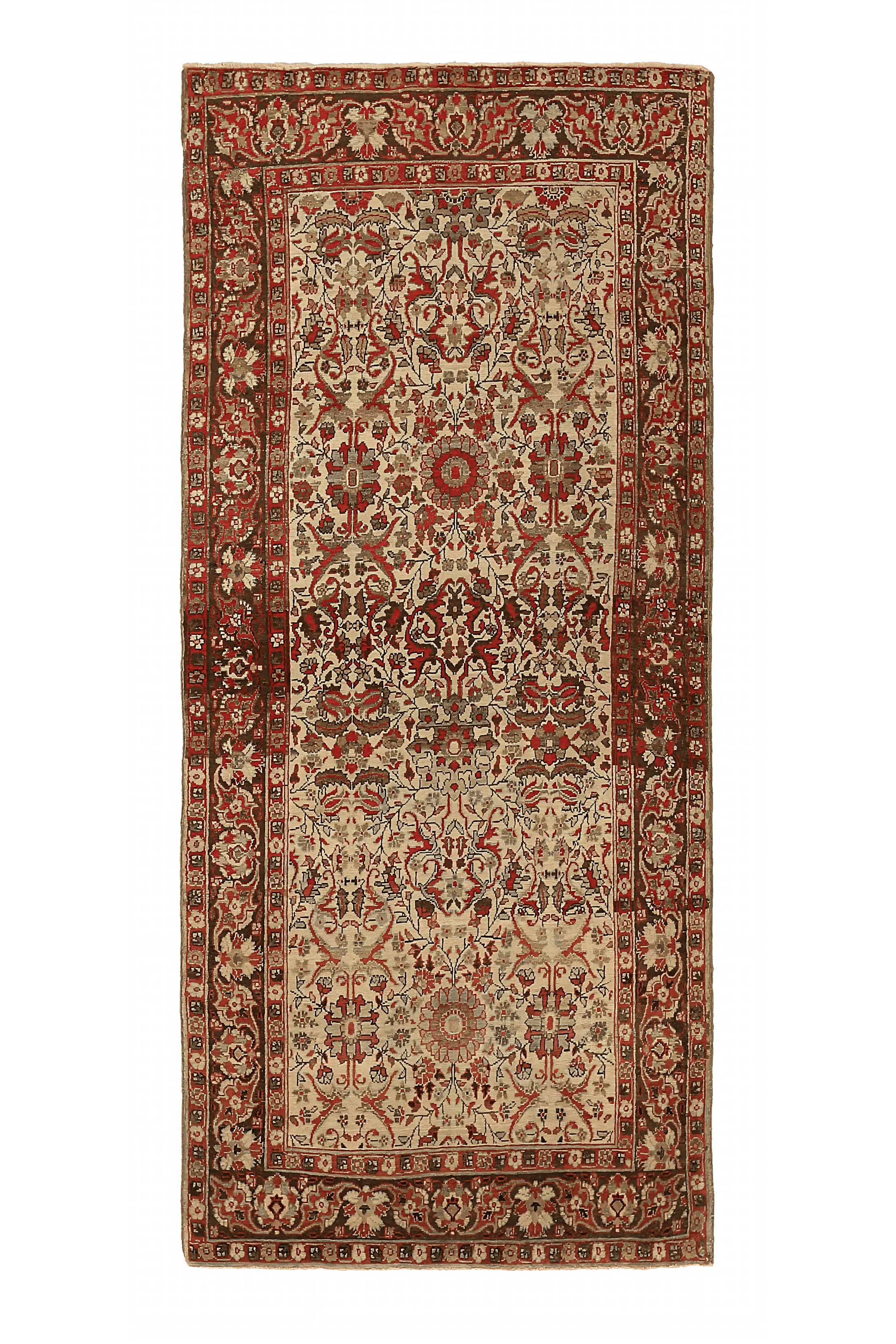 Antique India Agra Transitional Rug 73670