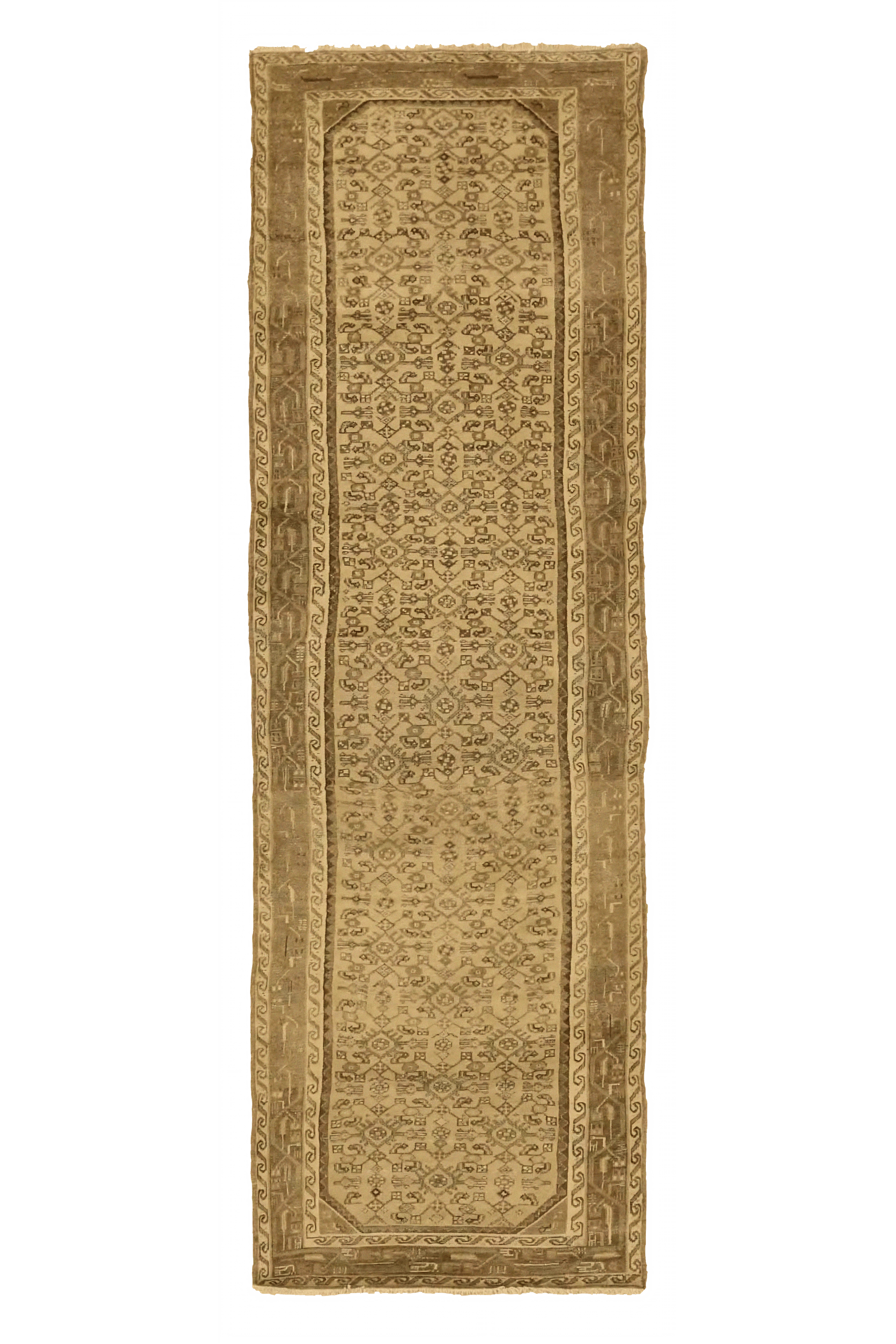 Antique Persian Malayer Transitional Rug 74061