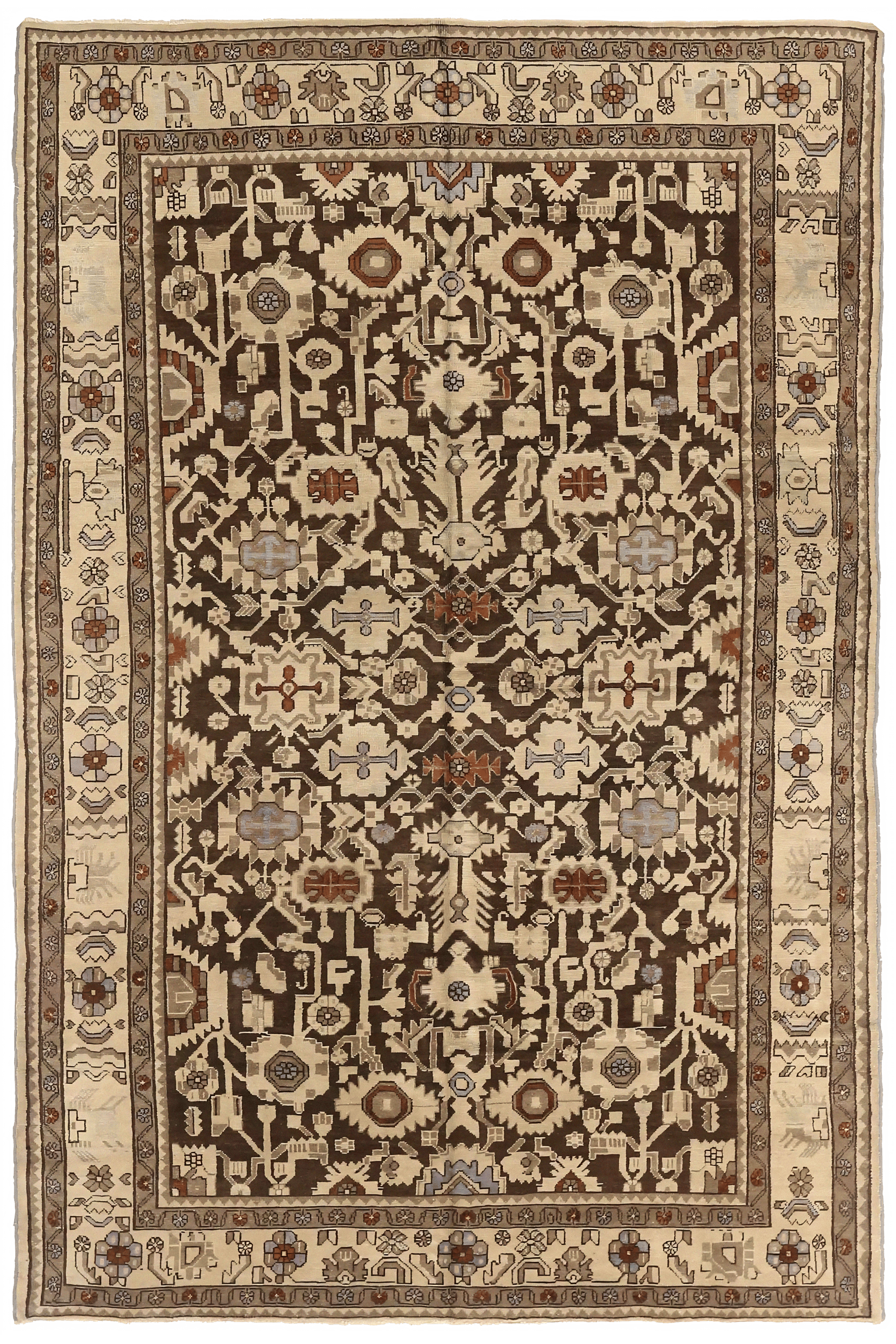 Antique Persian Malayer Traditional Rug 74108