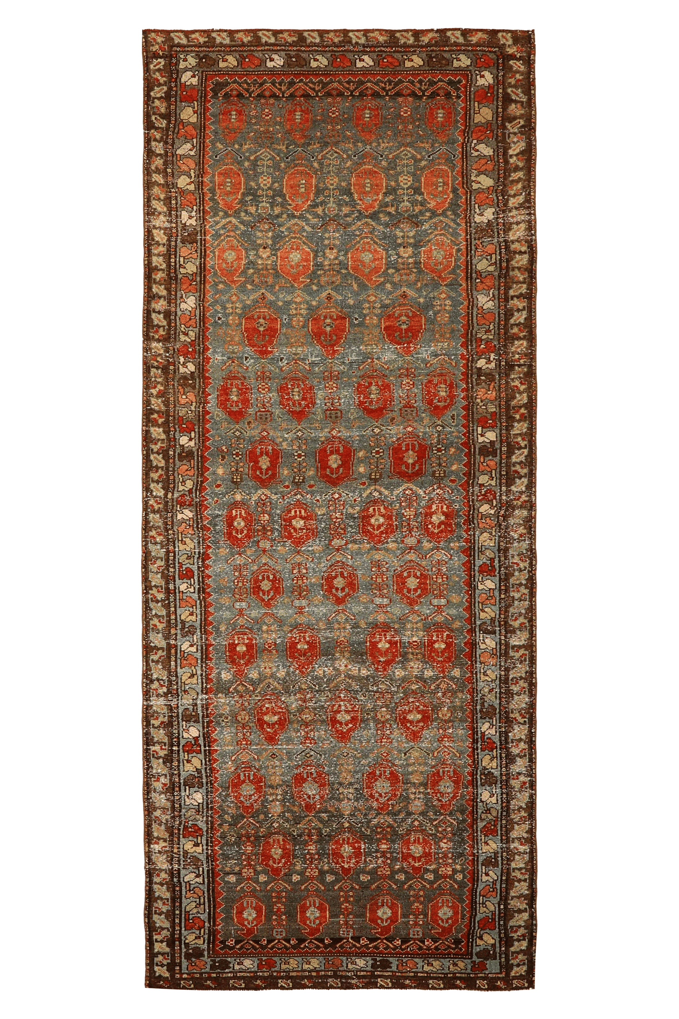 Antique Persian Bakhtiar Transitional Rug 93406