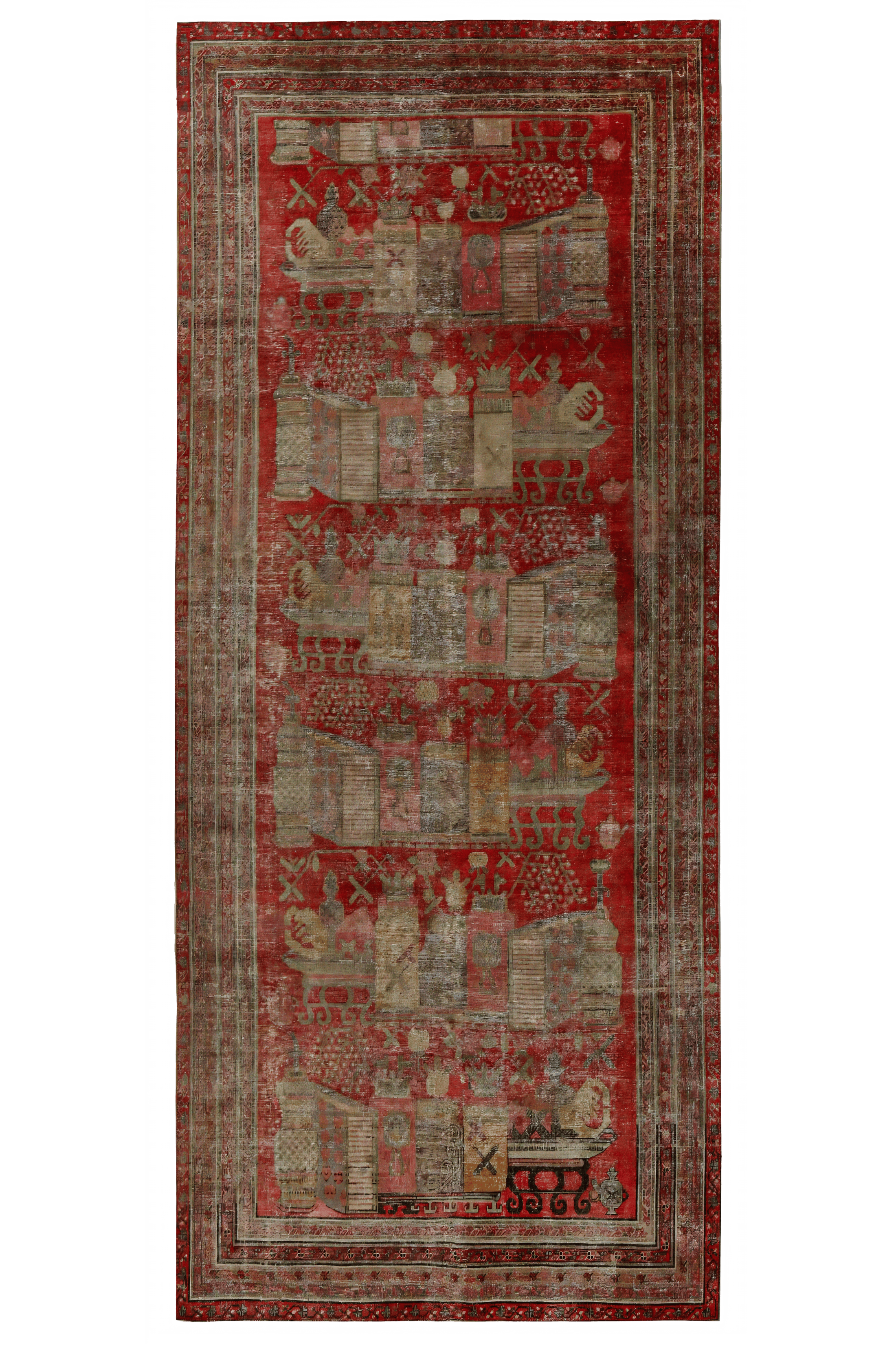 Antique Persian Khotan Traditional Rug 96828