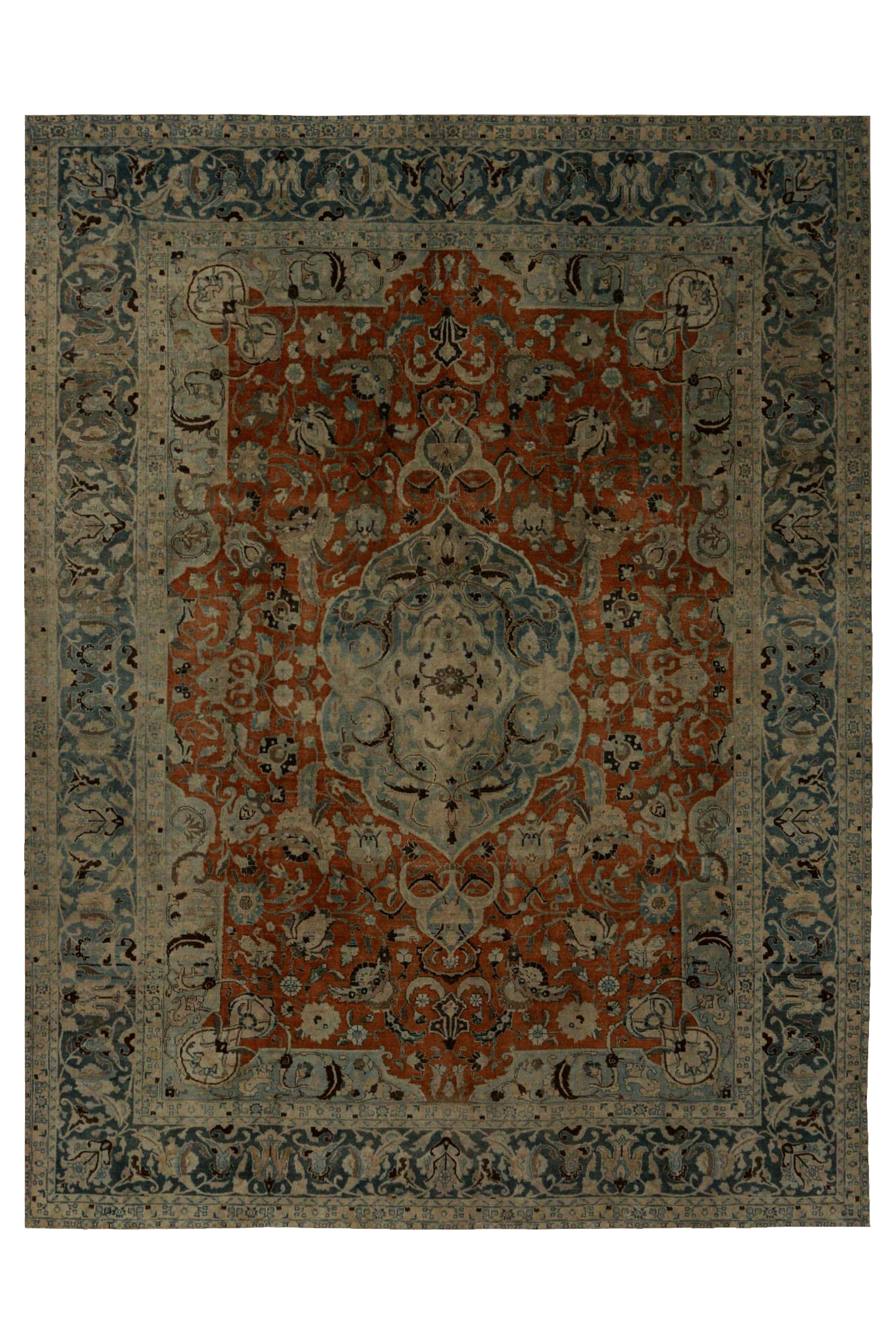 Antique Persian Tabriz Traditional Rug 96833