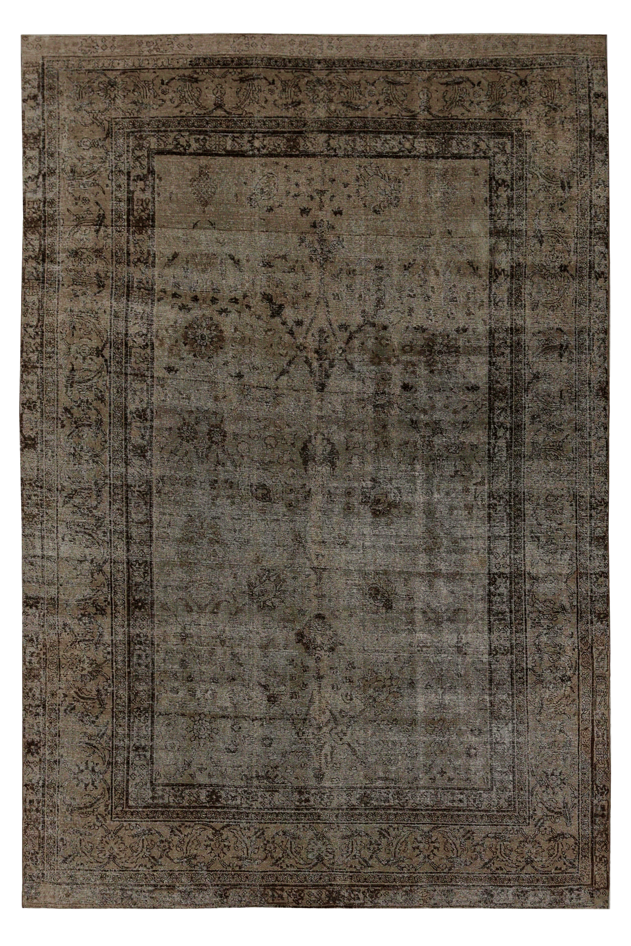 Antique Persian Tabriz Traditional Rug 96834