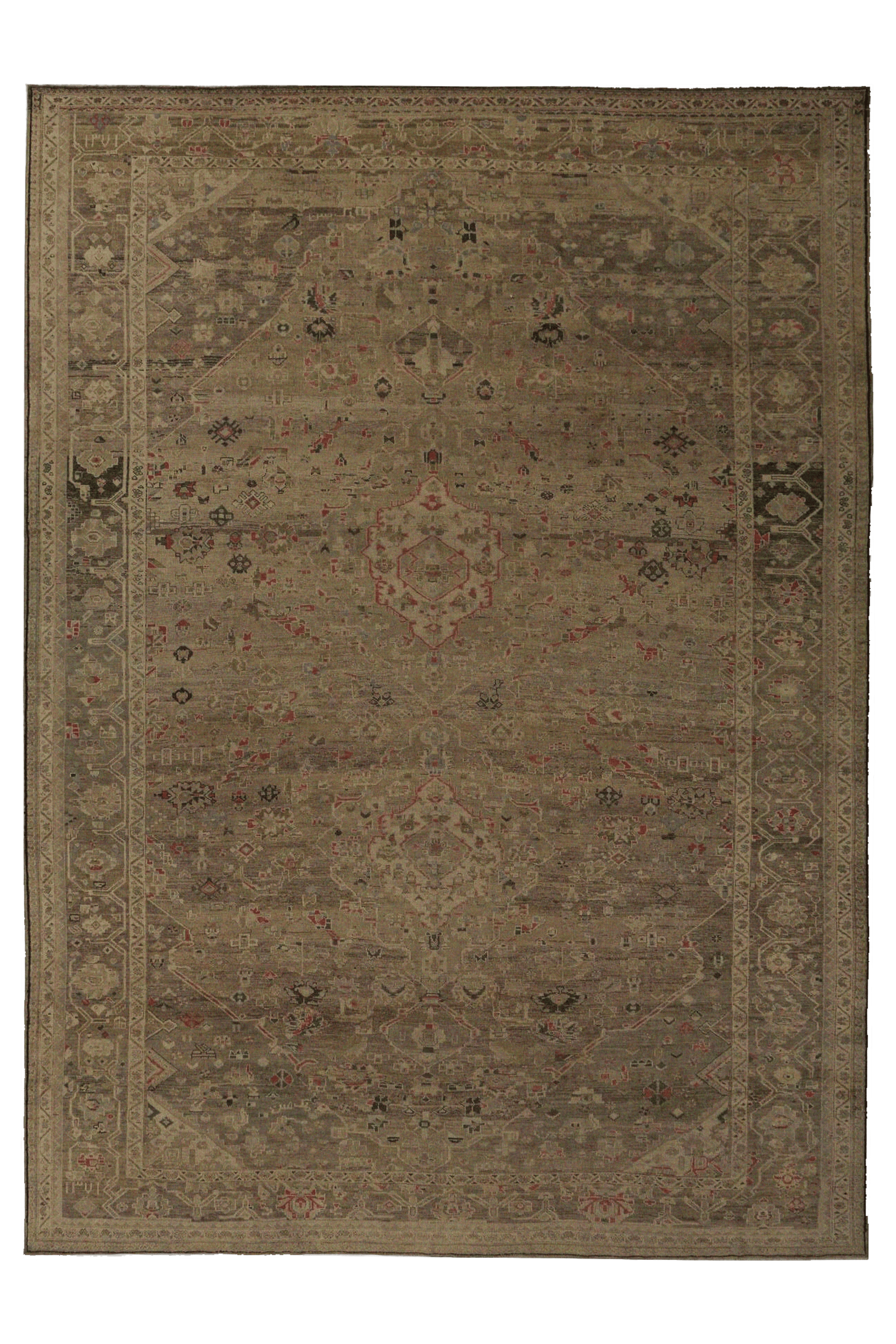 Antique Persian Malayer Traditional Rug 96835