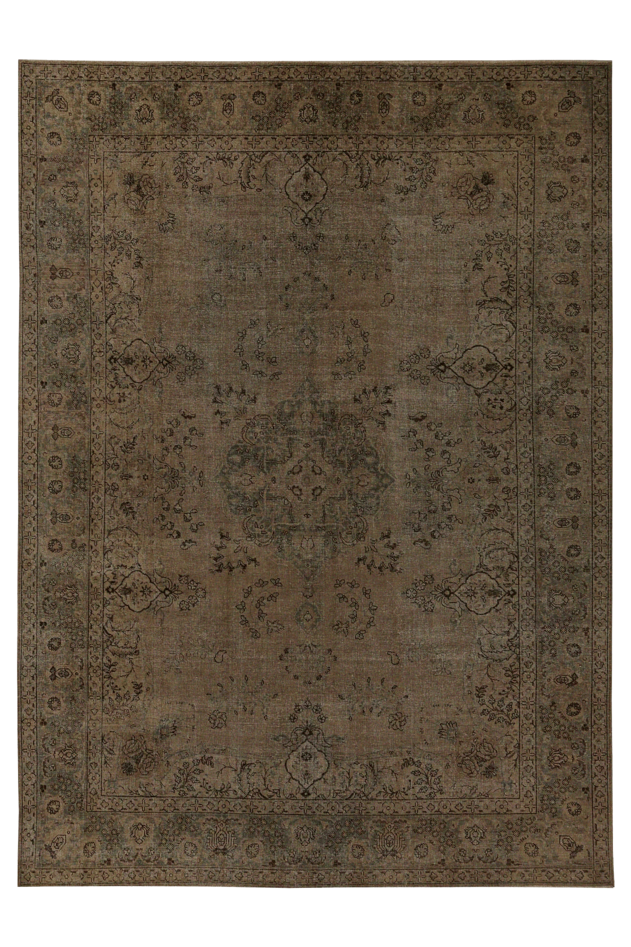 Antique Persian Tabriz Traditional Rug 96880