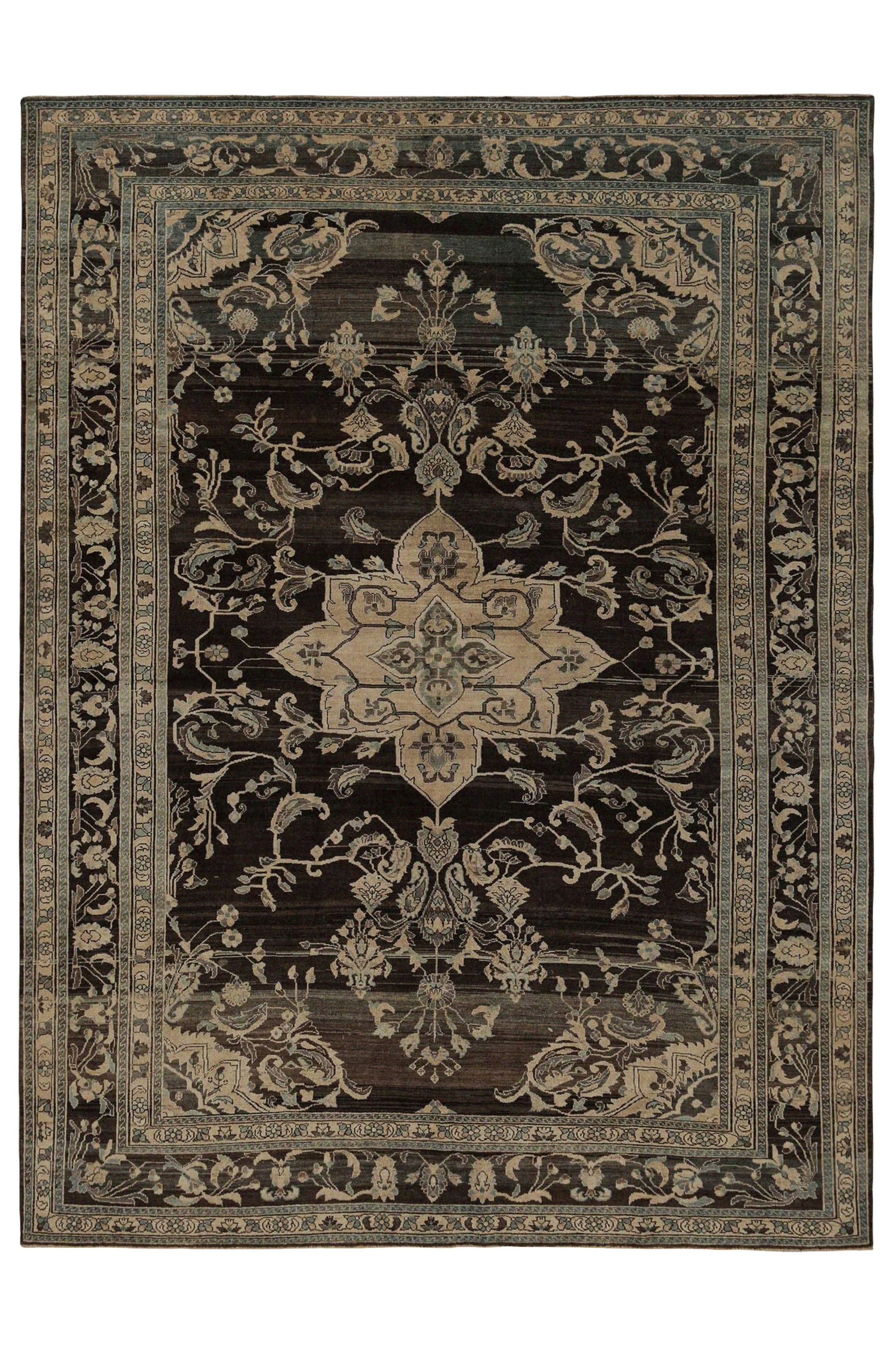 Antique Persian Malayer Traditional Rug 96886