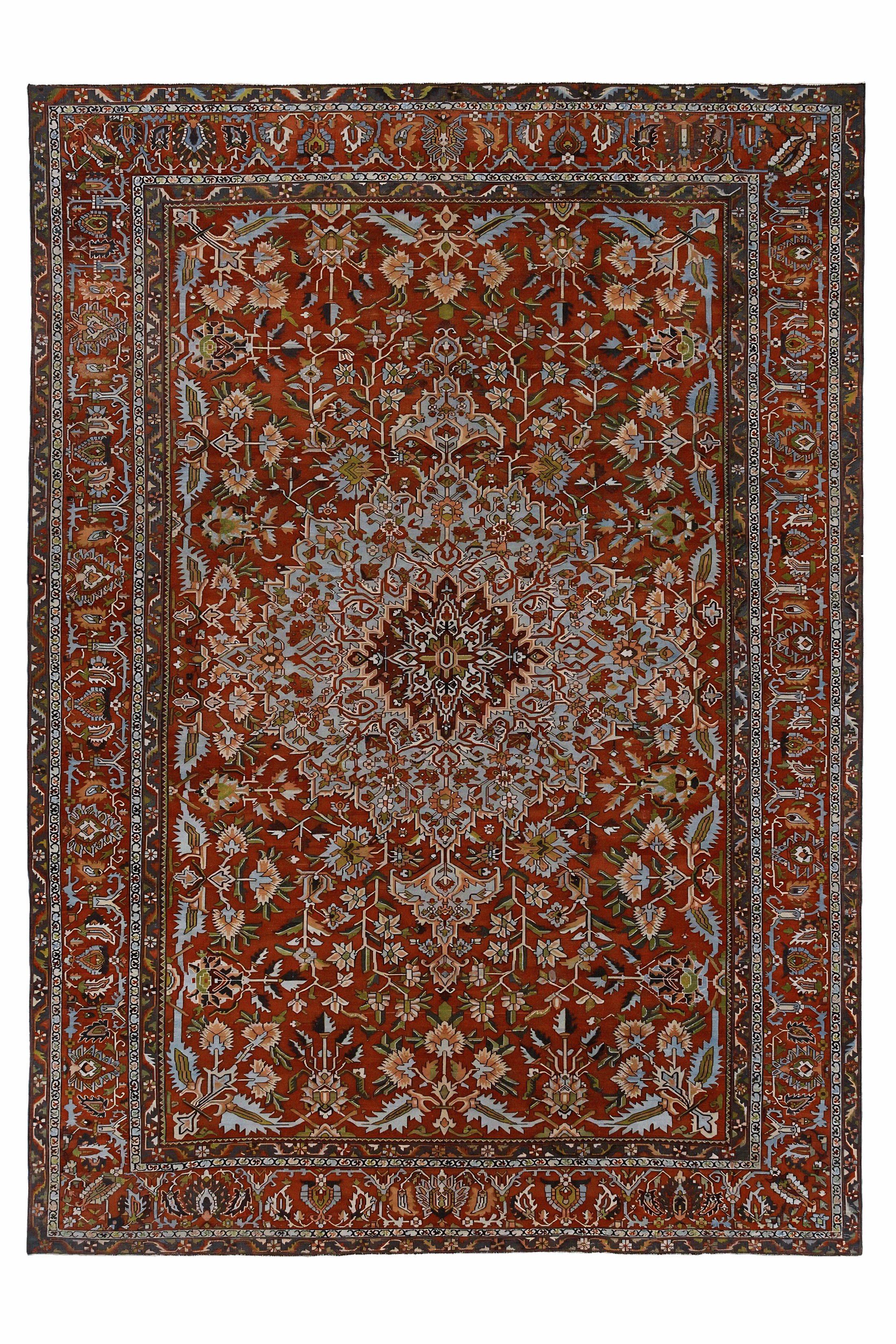 Antique Persian Bakhtiar Traditional Rug 96889