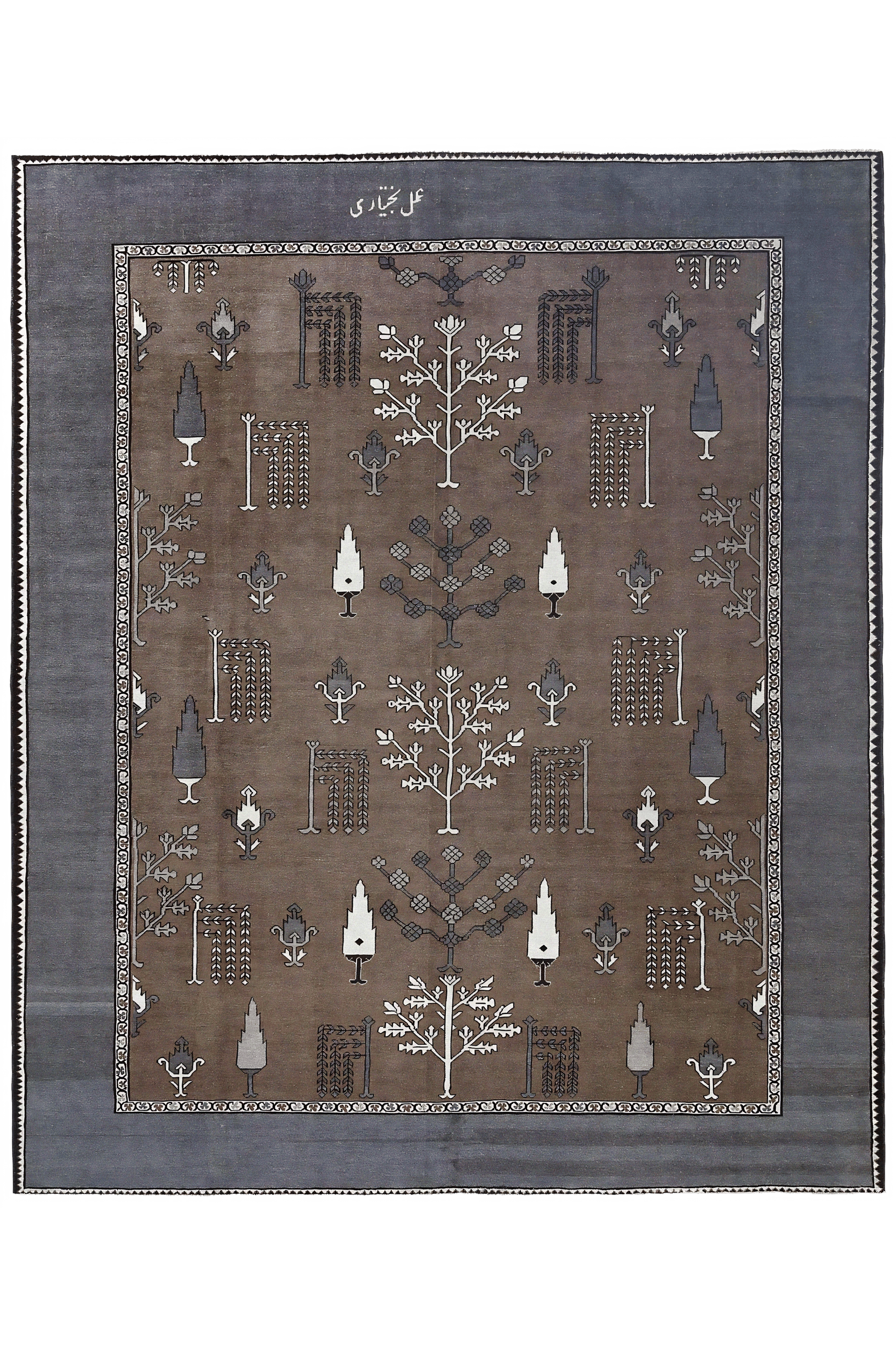Antique Persian Bakhtiar Transitional Rug 97213