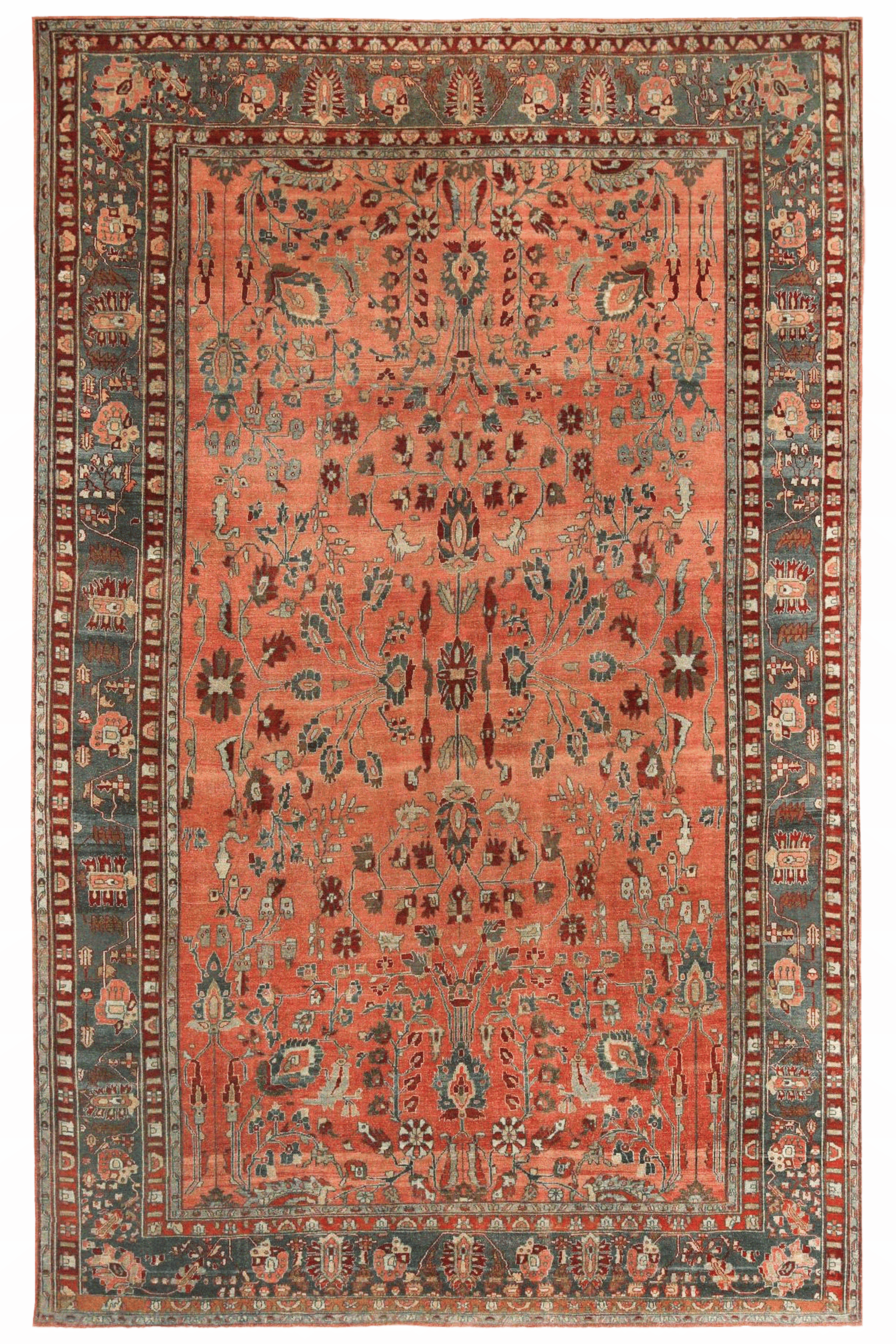 Antique Persian Malayer Traditional Rug 97377
