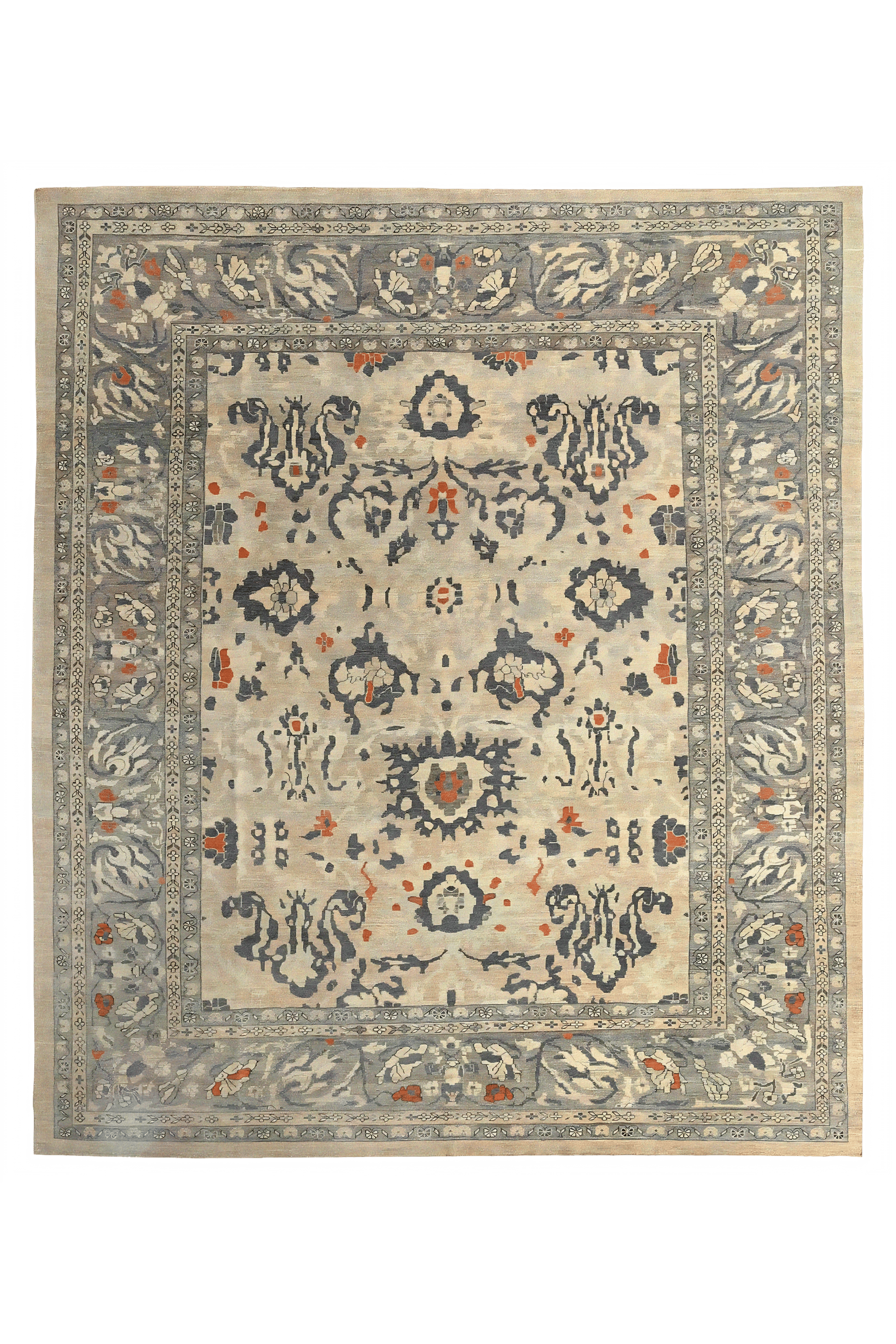 Antique Turkey Sultanabad Tribal Rug 97512