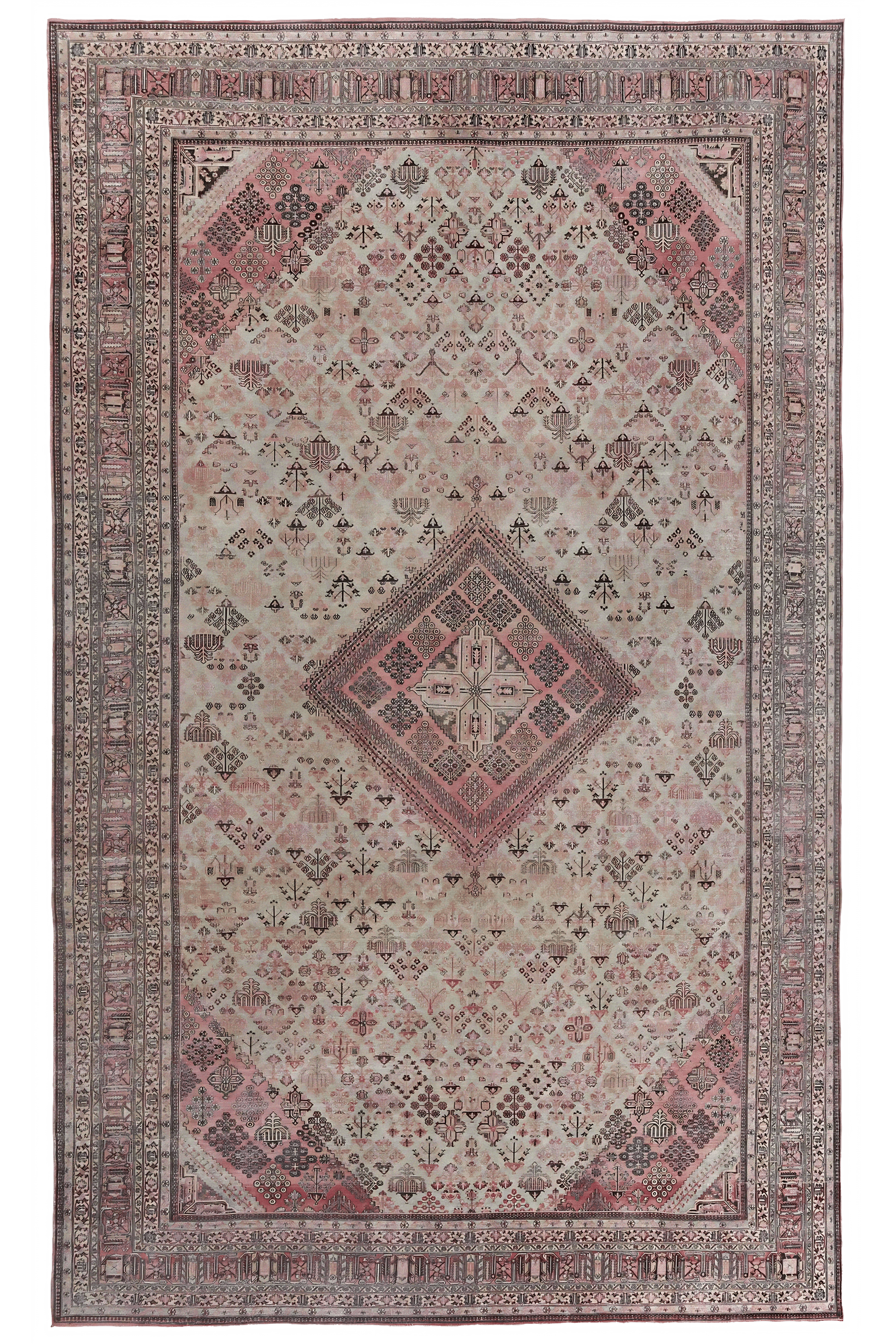 Antique Persian Traditional Rug 97581