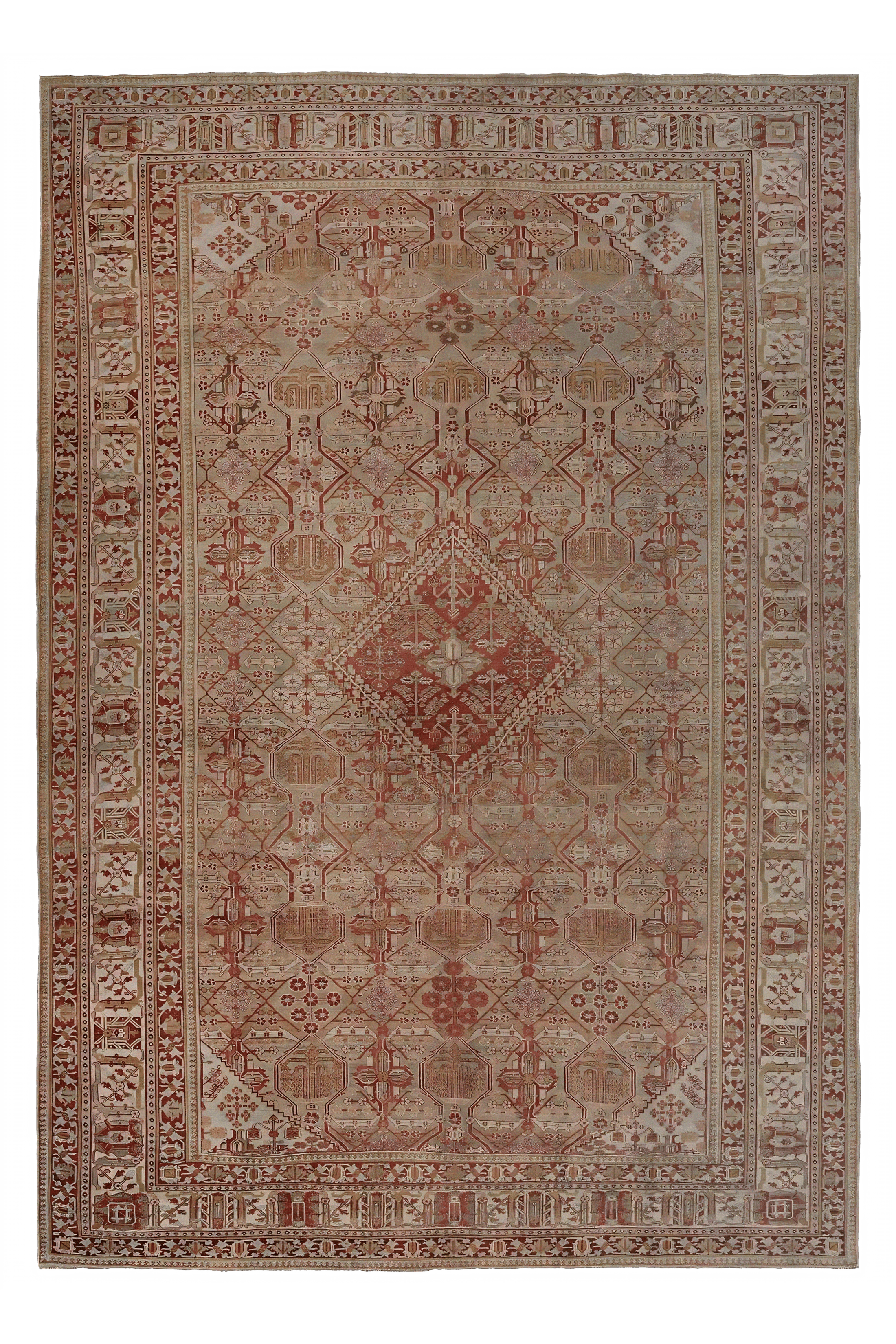 Antique Persian Traditional Rug 97648