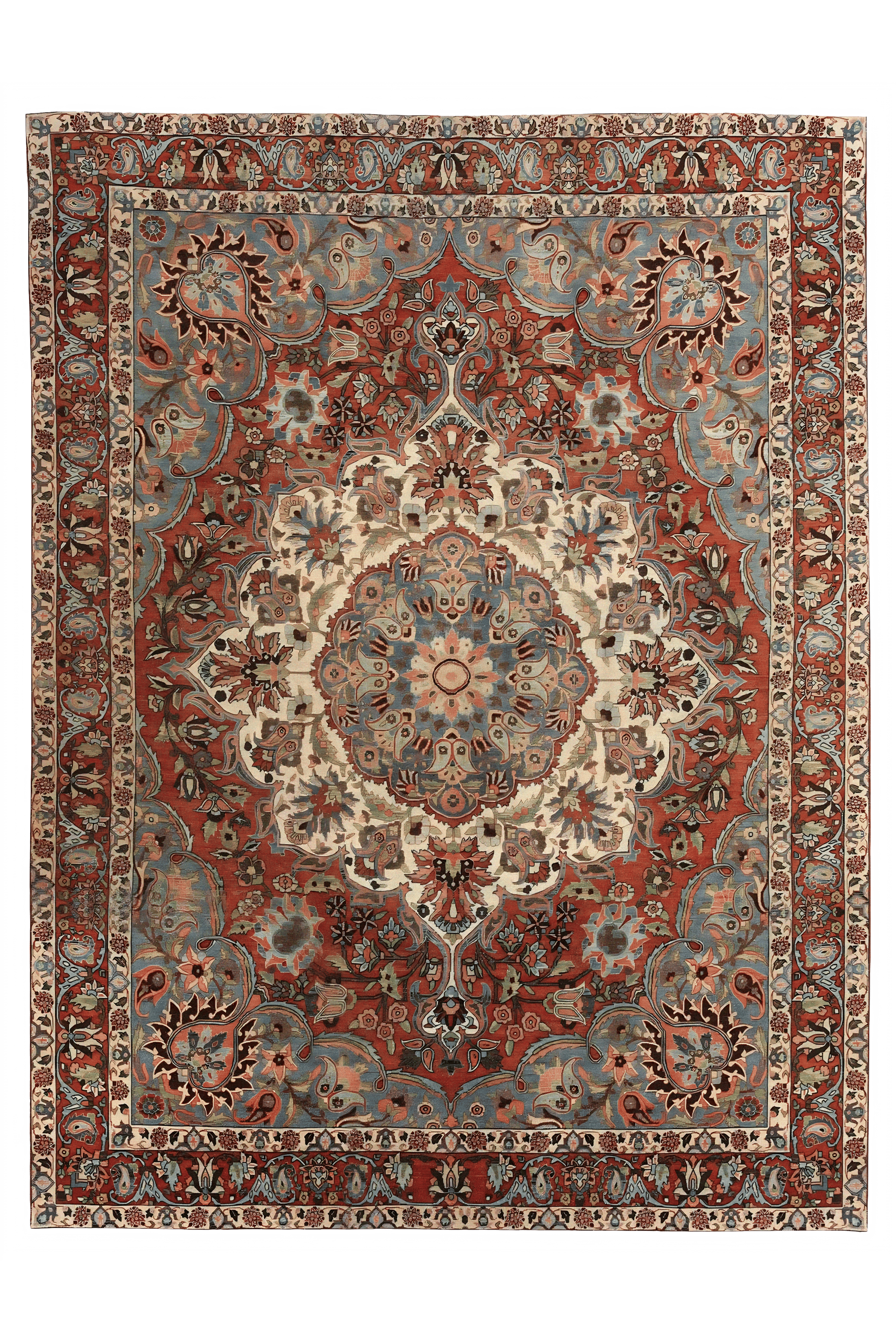 Antique Persian Bakhtiar Traditional Rug 97714