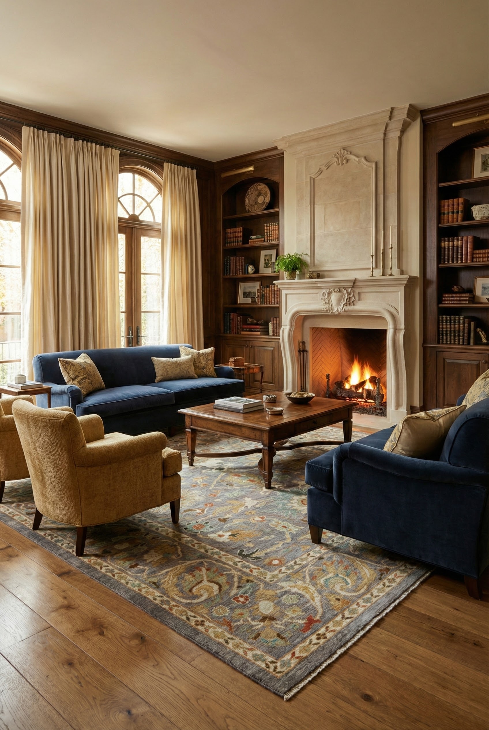 Sultanabad Rugs Classic Persian-Inspired Floral Carpets